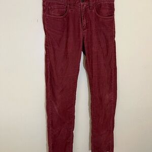 Levi's Men's Corduroy Pants in Deep Red